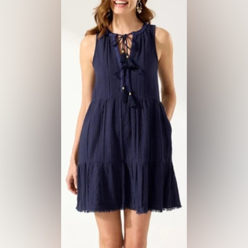 NEW Tommy Bahama Mykonos Textured Gauze Coverup Sun Dress  xs
